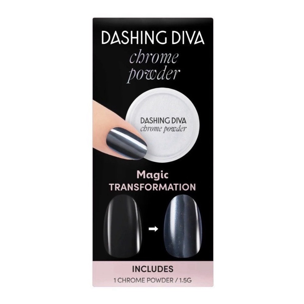 Dashing Diva Chrome Powder White Pearl Magic Transformation Nail Art 1.5g NEW